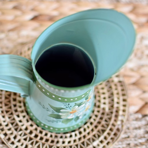 Vintage Handpainted Pitcher Vase, Mid-Century - Picture 9 of 10